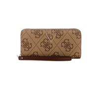 GUESS Porte-Monnaie Laurel II Large Zip Around Wallet Latte Logo/Brown Brun