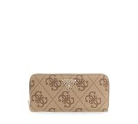 GUESS Porte-Monnaie Laurel II Large Zip Around Wallet Latte Logo/Brown Brun