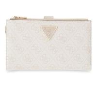 GUESS Porte-Monnaie Laurel II SLG Double Zip Organizer Bone Logo écru
