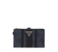 GUESS Porte-Monnaie Laurel II SLG Double Zip Organizer Coal Logo Gris foncé
