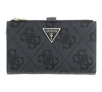 GUESS Porte-Monnaie Laurel II SLG Double Zip Organizer Coal Logo Gris foncé