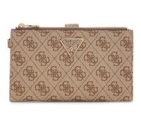 GUESS Porte-Monnaie Laurel II SLG Double Zip Organizer Latte Logo Beige