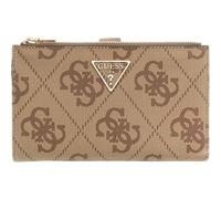 GUESS Porte-Monnaie Laurel II SLG Double Zip Organizer Latte Logo/Brown Marron Clair