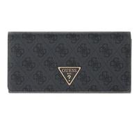GUESS Porte-Monnaie Laurel II SLG Flap Organizer Coal Logo Gris foncé