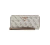 GUESS Porte-monnaie Laurel II SLG Large Zip Around Wallet Dark Taupe Blanc Femme