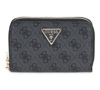 GUESS Porte-Monnaie Laurel II SLG Medium Double Zip Wallet Coal Logo Gris foncé