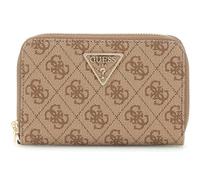 GUESS Porte-Monnaie Laurel II SLG Medium Double Zip Wallet Latte Logo Beige