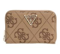 GUESS Porte-Monnaie Laurel II SLG Medium Zip Around Wallet Latte Logo/Brown Brun