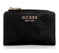 GUESS Porte-Monnaie Laurel II SLG Zip Around Card Case Black Logo Noir