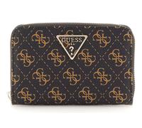 GUESS porte-monnaie Laurel SLG Medium Zip Around Wallet Brown Logo