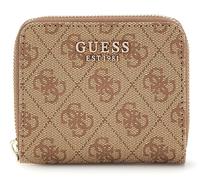 GUESS porte-monnaie Laurel Zip Around Wallet S Latte Logo