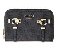 GUESS Porte-Monnaie Leona Logo SLG Zip Around Wallet Coal Logo Gris foncé