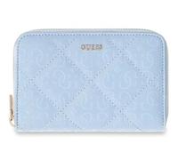 GUESS Porte-Monnaie Libby SLG Zip Around Wallet Aqua Bleu Clair