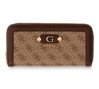 GUESS Porte-monnaie Lindsey SLG à fermeture zippée Logo Brun Femme