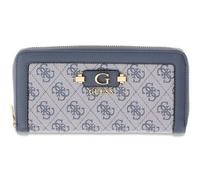 Guess Portefeuille femme Lindsey Grand SLG Zip Around Slate Logo Bleu Gris