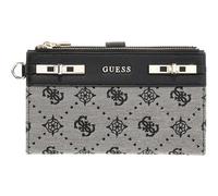 GUESS Porte-Monnaie Melinda Logo SLG Double Zip Organizer Black Logo Noir