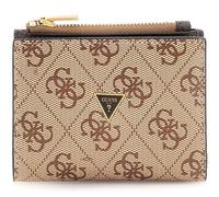 GUESS Porte-monnaie brun clair marron pour homme - Milano Bifold Top Zip Wallet Beige Brown 325769