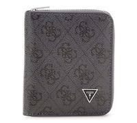 GUESS Porte-Monnaie Milano Zip Around Wallet Black Gris foncé