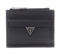 GUESS Porte-monnaie noir en cuir pour femme et homme - Monaco Bifold Top Zip Wallet 331266