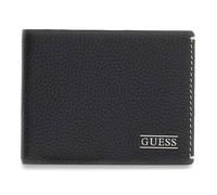 GUESS Porte-monnaie noir en cuir pour homme - Boston Bifold Wallet M 338990