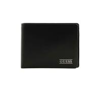 GUESS Porte-monnaie noir en cuir pour homme - New Boston Billfold Coin Wallet 236755
