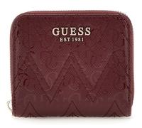 GUESS Porte-monnaie rouge vin pour femme - Adelard SLG Small Zip Around Wallet Burgundy 281112