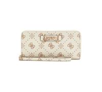 GUESS Porte-Monnaie Silia SLG Large Zip Around Wallet Vanilla Logo écru