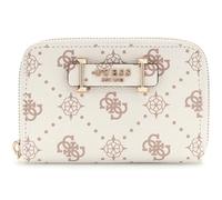 GUESS Porte-Monnaie Silia SLG Medium Zip Around Vanilla Logo écru