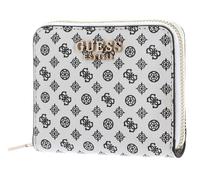 GUESS Porte-monnaie taupe noir pour femme - Emilee Small Zip Around Stone Logo 248438