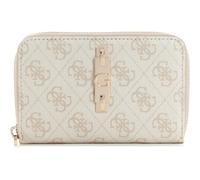 GUESS Porte-Monnaie Yvonne Logo SLG Medium Zip Around Wallet Stone Logo Beige