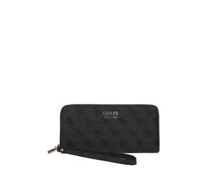 GUESS Porte-monnaies 'BRENTON SLG LRG ZIP AROUND' gris / anthracite, Taille One Size