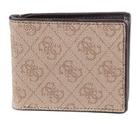 GUESS Portefeuille à Deux Volets, Logo Marron/Marron, Taille Unique Homme