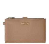 GUESS Portefeuille Amorette Slg Dbl Zip Organiseur femme, beige, Taille unique