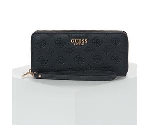 Guess Portefeuille ELLA LOGO SLG LRG ZIP AROUND in Noir Unique
