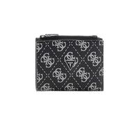 Guess Portefeuille Homme Milan, Cuir, Dark Black, 8 x 10,5 x 2,5 cm, avec porte-monnaie et 6 compartiments cartes
