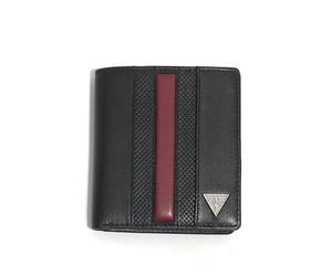GUESS Portefeuille homme Torino Bifold en cuir noir TAILLE: TAILLE UNIQUE