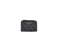 Guess Porte-cartes zippé Laurel II Femme Logo Charbon Taille unique