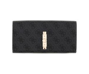 Guess - Portefeuille Maxi Yvonne à Logo - Femme - Accessoires - Noir - Taille: ONE Size