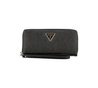 Guess - Portefeuille Noir avec Plusieurs Compartiments - Femme - Accessoires - Noir - Taille: ONE Size