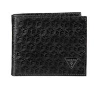 GUESS Portefeuille pliable fin en cuir pour homme, One Size