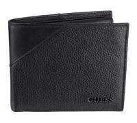 Guess Portefeuille pour Homme en Cuir Fin, Noir, Taille Unique