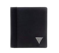 Guess Portefeuille en cuir Berna pour homme – Noir, RFID, 5 compartiments (9 x 10,5 x 2,5 cm)