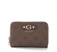 GUESS Porte-monnaie taupe pour femme - Gerty SLG Medium Zip Around Wallet M Dark Taupe 292962