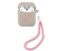 Guess pour AirPods Housse Cover CaseSilicone Vintage