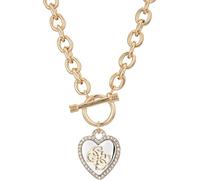 GUESS pour femme Glitzs encadrée Cœur Toggle Collier avec logo 4 G