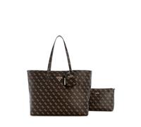 GUESS Power Play II Large Tech Tote Brown Logo