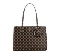 GUESS Power Play Tech Tote Mocha Logo