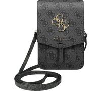 Guess PU 4G Metal Logo Phone Bag gris Housse de protection