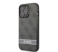 Guess PU 4G Stripe Case pour iPhone 13 Pro gris