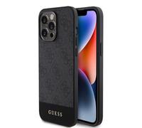 Guess PU 4G Stripe Magsafe Étui Rigide IPHONE 15 Pro Max 6,7 Noir